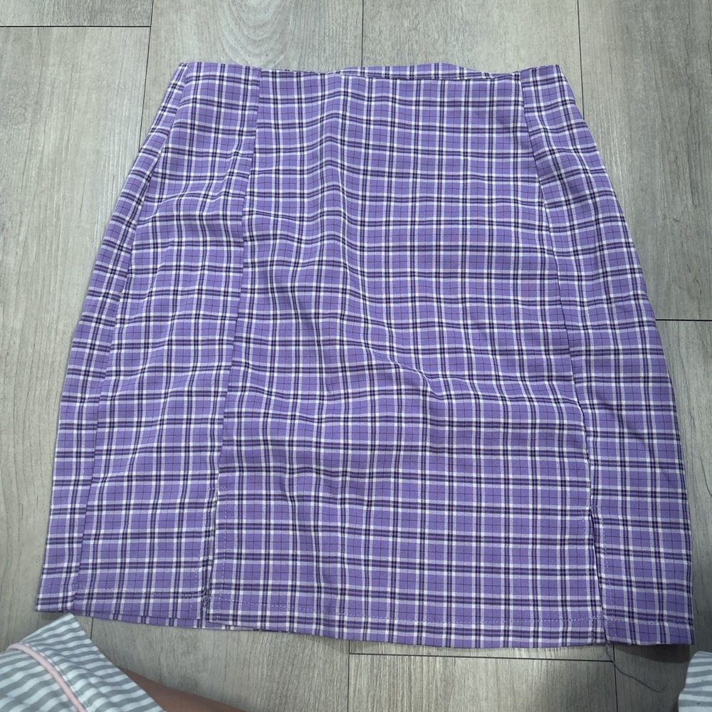 Purple Plaid Women's Skirt